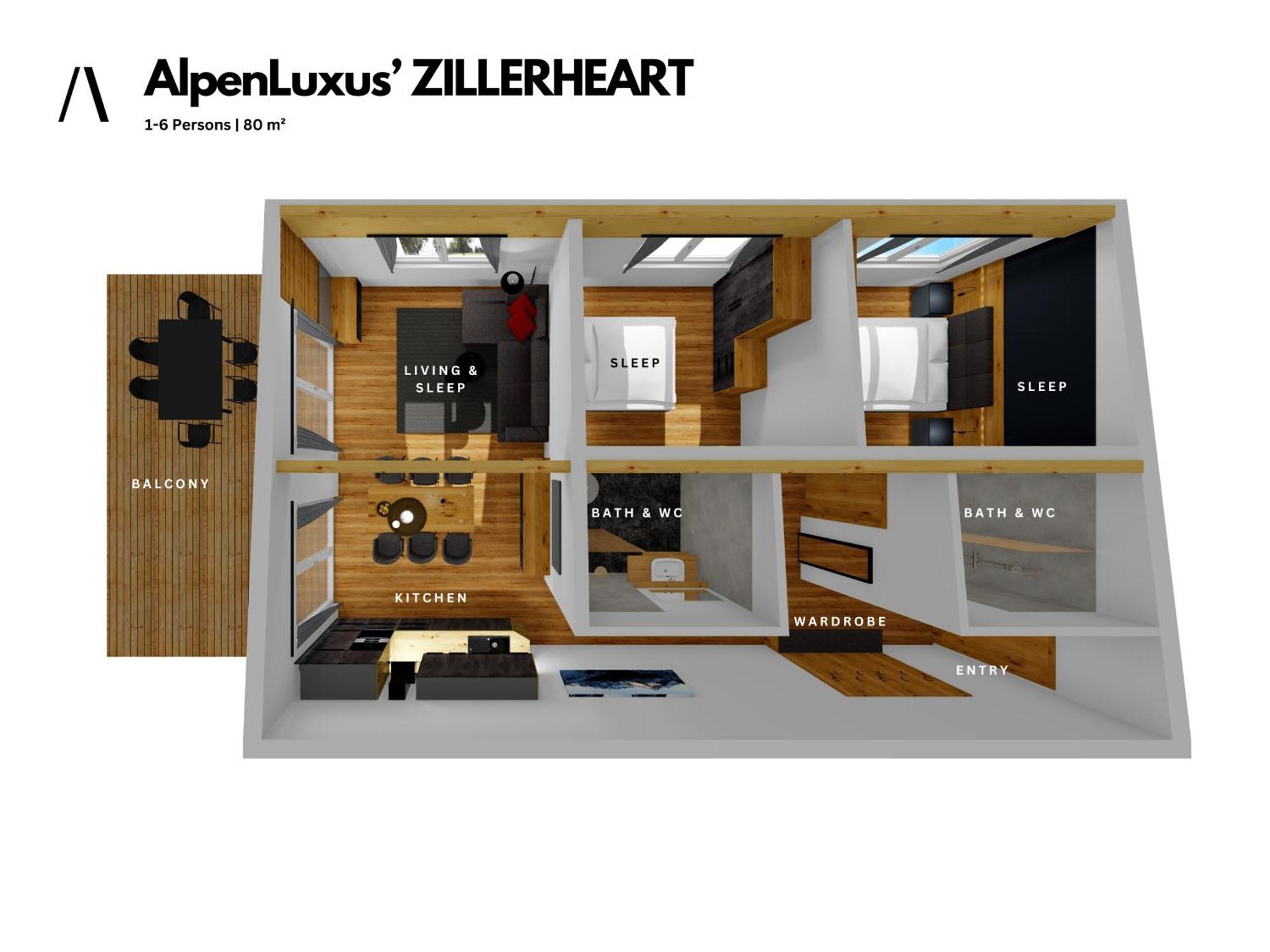 Zillerheart - Balcony Und Car Park By Alpenluxus Appartements Fuegen Ngoại thất bức ảnh